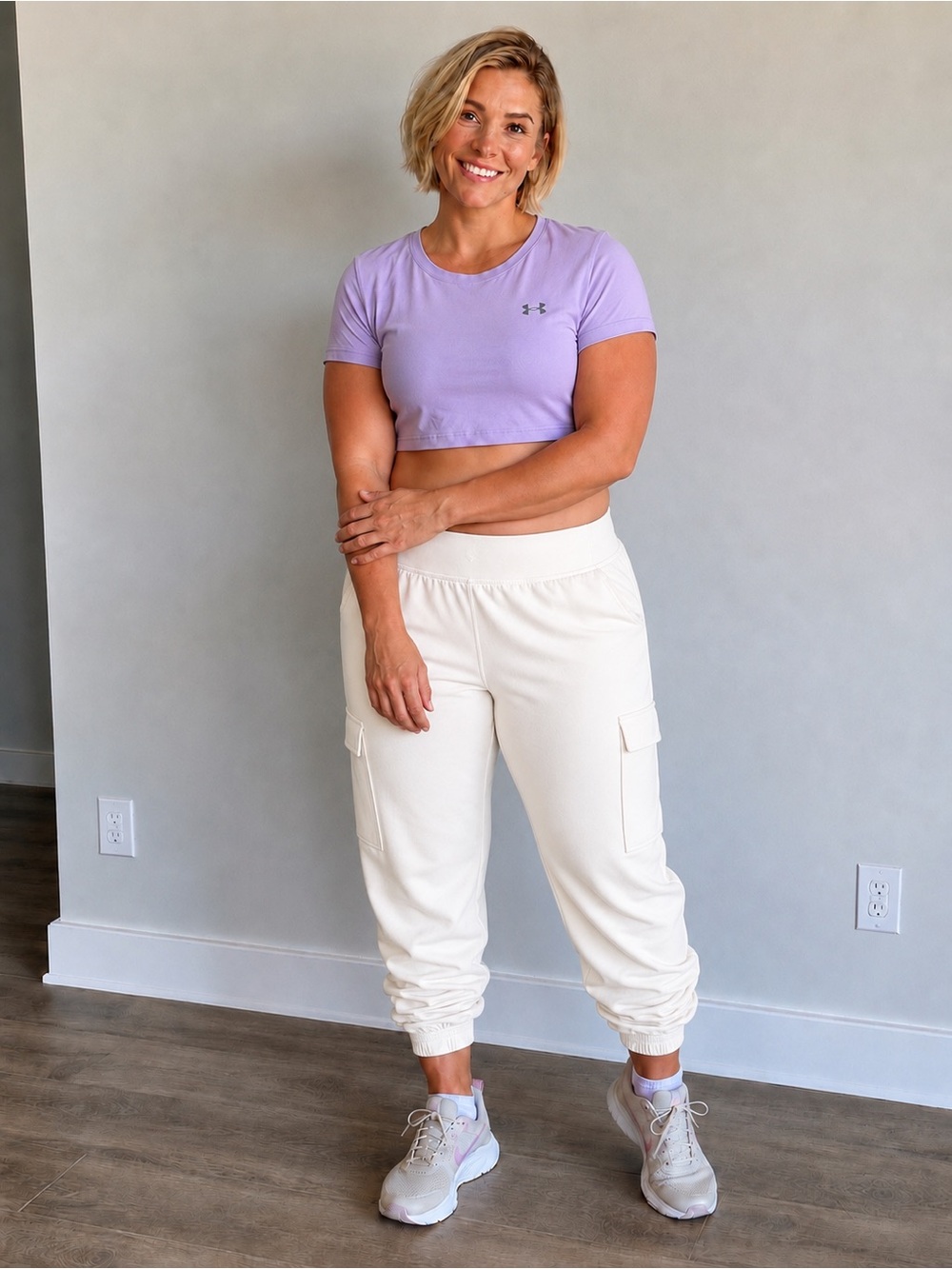 OLD NAVY Extra High Rise Active Off White Powersoft Leggings XL